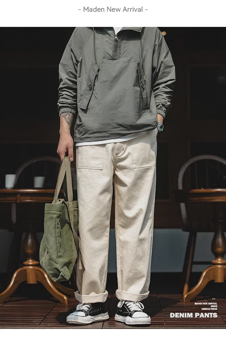 Maden Slub Denim — Natural — full silhouette
