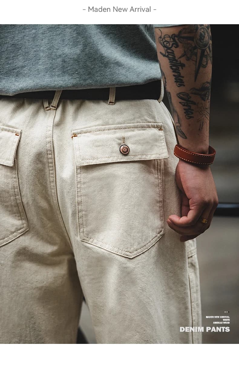 Maden Slub Denim — Natural — view 3